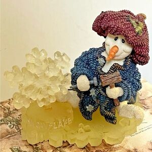 Boyds Bears-Flakey…Ice Sculptor Wee Folkstone 1E Snowman Winter Collectible